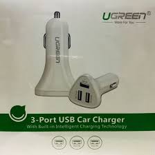 3 Ports Car Charger 1A+2*2.4A UGREEN CD165(40733) GK